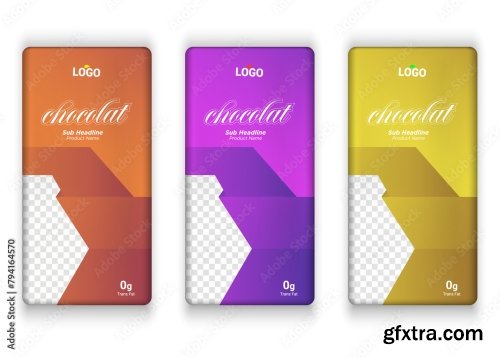 Chocolate Bar Vector Packaging Design 2 18xAI