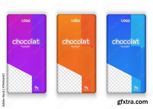 Chocolate Bar Vector Packaging Design 2 18xAI