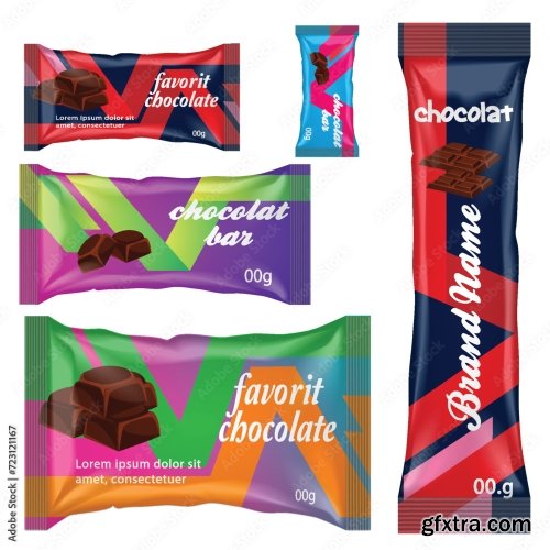 Chocolate Bar Vector Packaging Design 20xAI