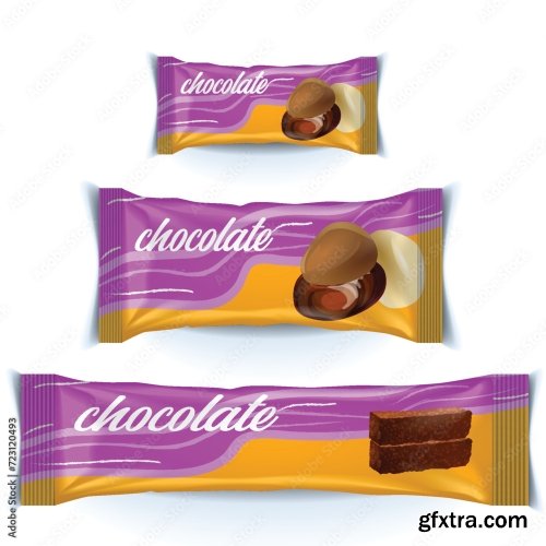 Chocolate Bar Vector Packaging Design 20xAI