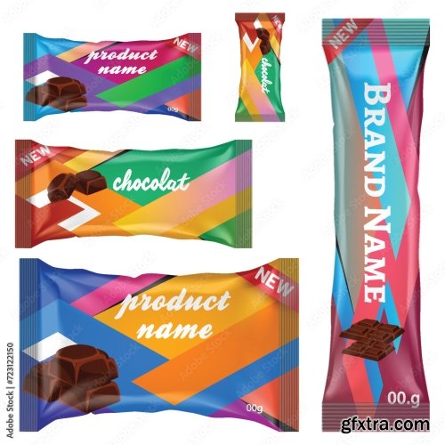 Chocolate Bar Vector Packaging Design 20xAI