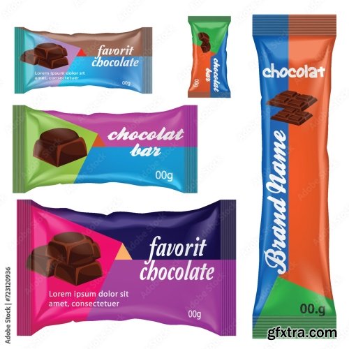 Chocolate Bar Vector Packaging Design 20xAI