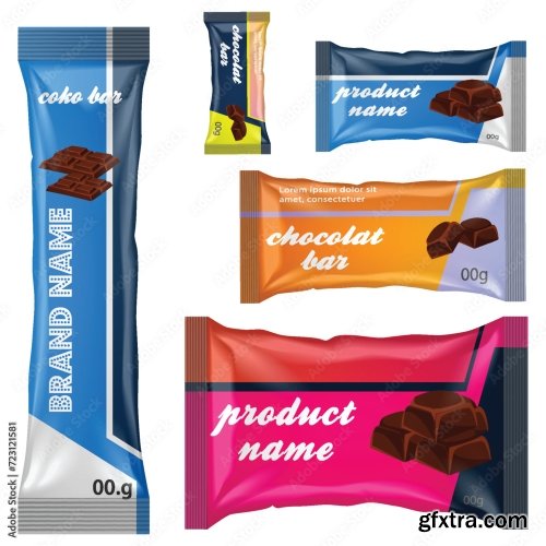 Chocolate Bar Vector Packaging Design 20xAI