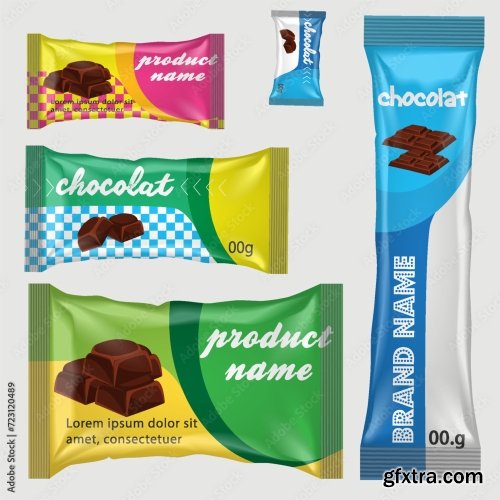 Chocolate Bar Vector Packaging Design 20xAI