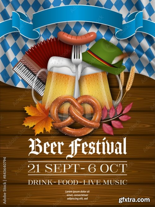 Oktoberfest Party Poster 6xAI