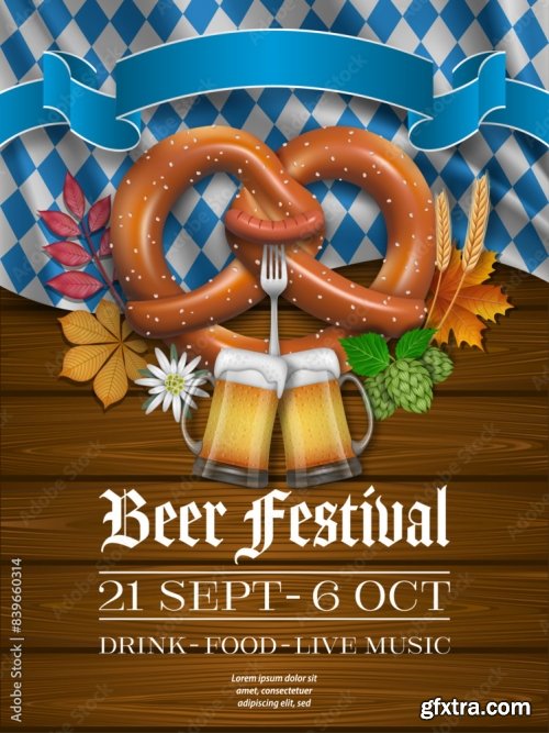 Oktoberfest Party Poster 6xAI