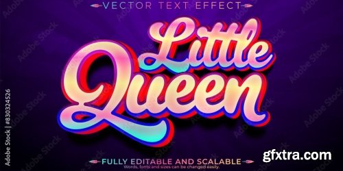 Queen Editable Text Effect 6xAI