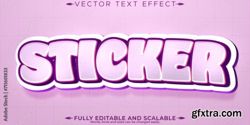 Cartoon Editable Text Effect 6xAI