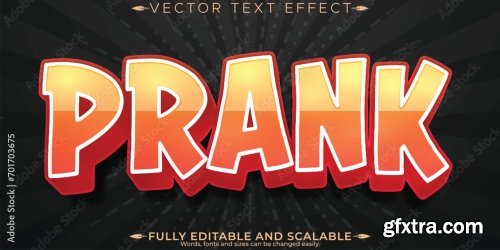 Cartoon Editable Text Effect 6xAI