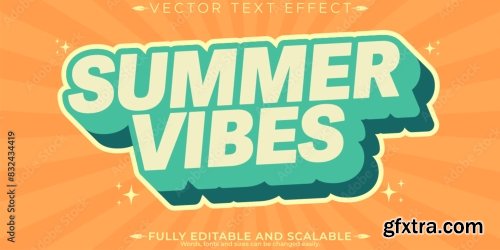 Summer Editable Text Effect 6xAI