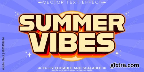 Summer Editable Text Effect 6xAI