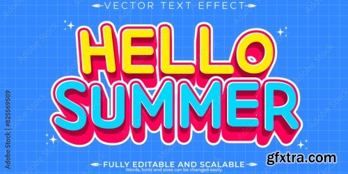 Summer Editable Text Effect 6xAI