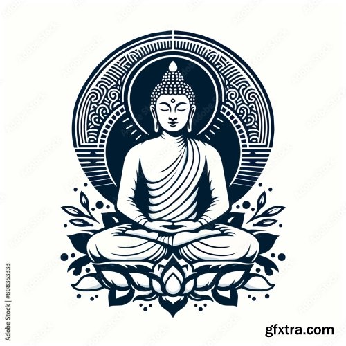 Budh Purnima Colorful Artwork 6xAI