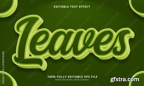 Organic Editable Text Effect 6xAI