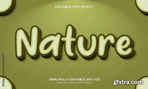 Organic Editable Text Effect 6xAI