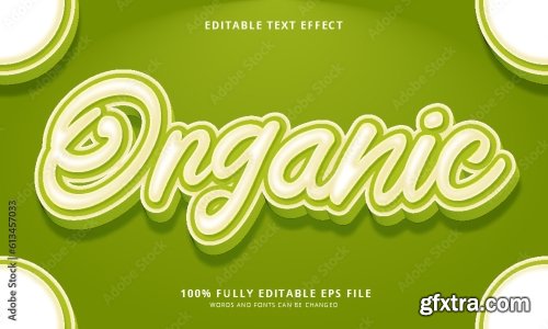 Organic Editable Text Effect 6xAI