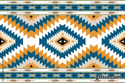 Navajo Tribal Vector Seamless Pattern 6xAI