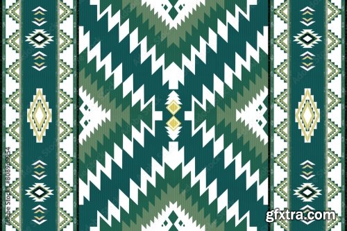 Navajo Tribal Vector Seamless Pattern 6xAI