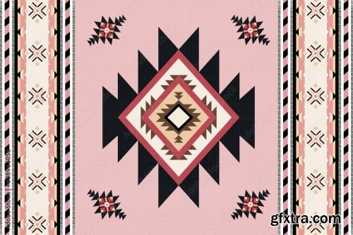 Navajo Tribal Vector Seamless Pattern 6xAI