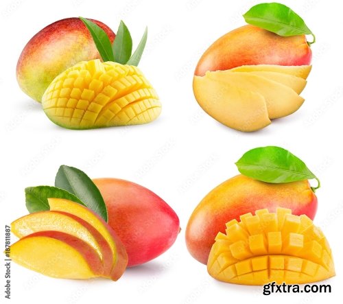 Mango Isolated On A White Background 2 20xPNG