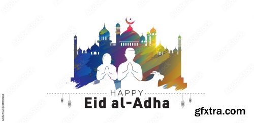 Eid Al-Adha Or Bakrid Mubarak Holiday 6xAI