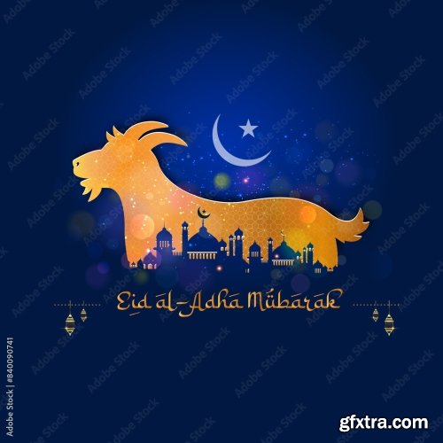 Eid Al-Adha Or Bakrid Mubarak Holiday 6xAI