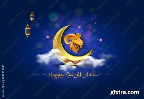 Eid Al-Adha Or Bakrid Mubarak Holiday 6xAI