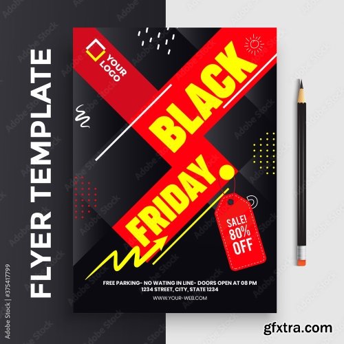 Black Friday Flyer Template 20xAI