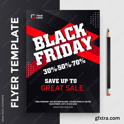 Black Friday Flyer Template 20xAI