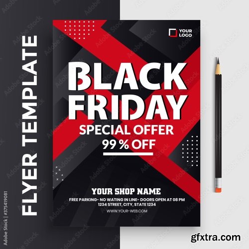 Black Friday Flyer Template 20xAI