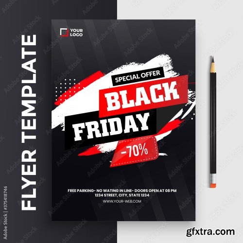 Black Friday Flyer Template 20xAI