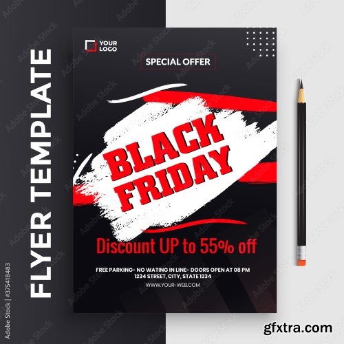 Black Friday Flyer Template 20xAI