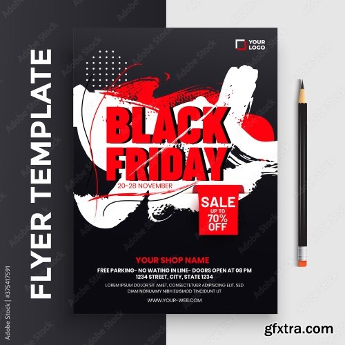 Black Friday Flyer Template 20xAI