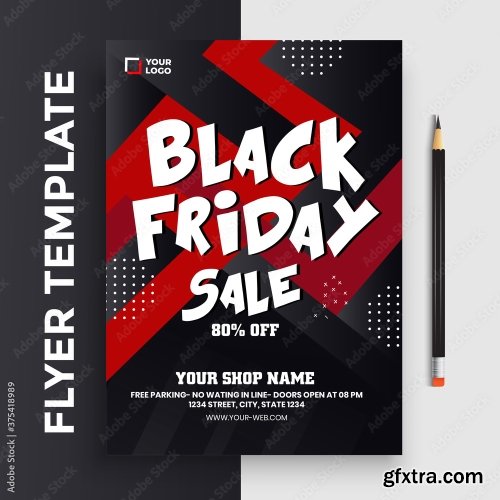 Black Friday Flyer Template 20xAI