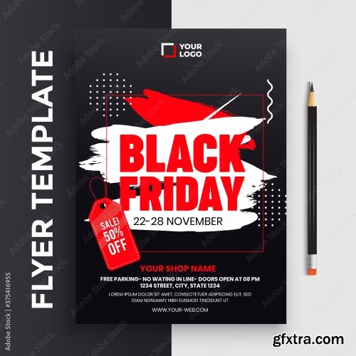 Black Friday Flyer Template 20xAI