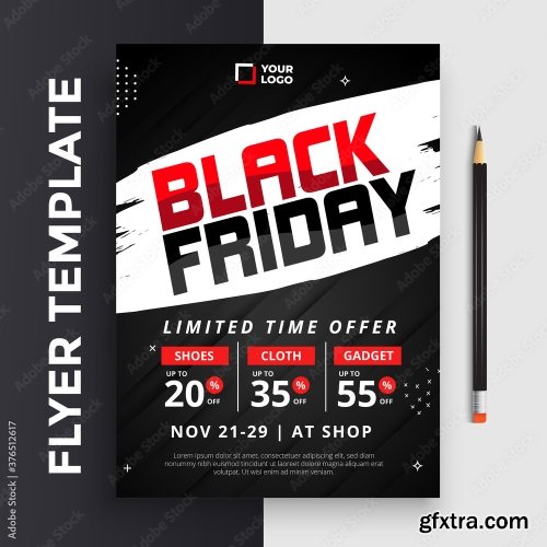 Black Friday Flyer Template 20xAI