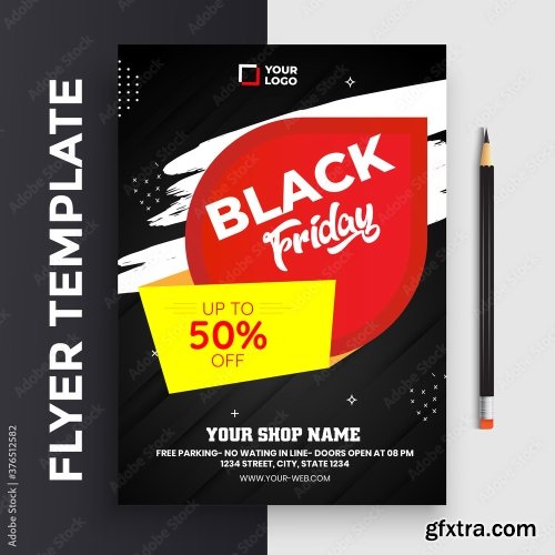 Black Friday Flyer Template 20xAI