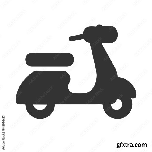 Motorcycle On The Road 6xSVG