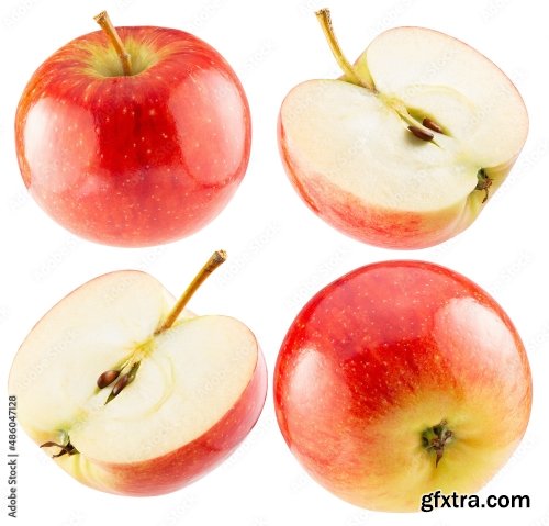 Red Apple Isolated On A White Background 22xJPEG