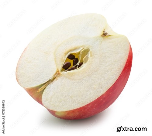 Red Apple Isolated On A White Background 22xJPEG