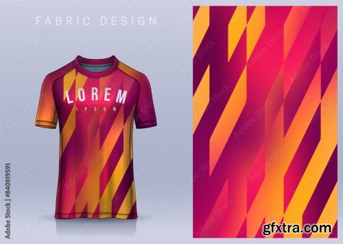 Fabric Textile Design For Sport T-Shirt 6xAI