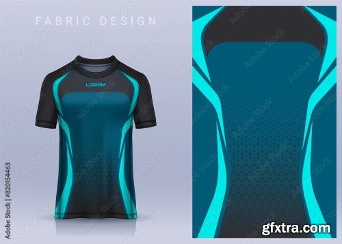 Fabric Textile Design For Sport T-Shirt 6xAI