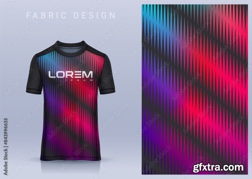 Fabric Textile Design For Sport T-Shirt 6xAI