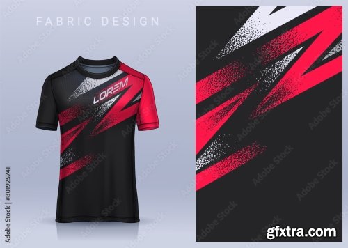 Fabric Textile Design For Sport T-Shirt 6xAI