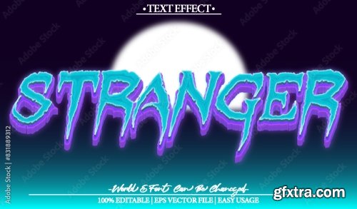 Vector Text Effect Editable Alphabet 13 19xAI