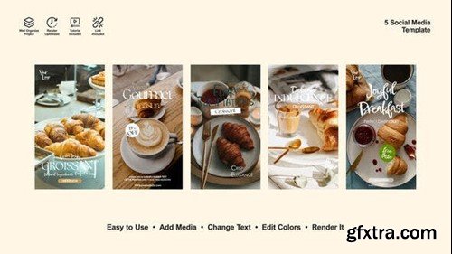 Videohive Patisserie Instagtam Stories 52696532