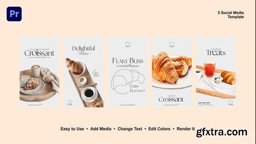 Videohive Croissant Instagram Stories 52696517