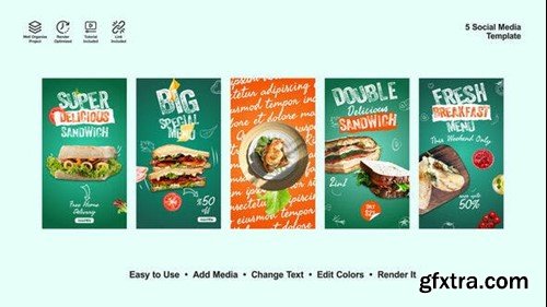 Videohive Sandwich Instagram Stories 52696657