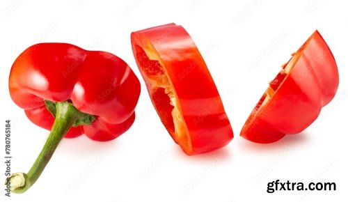 Bell Pepper Isolated On A White Background 13xJPEG