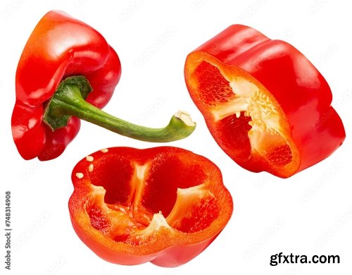 Bell Pepper Isolated On A White Background 13xJPEG